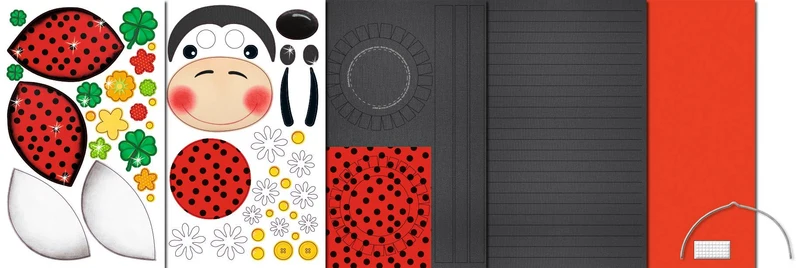 Kit de fabrication de lanternes « coccinelle »