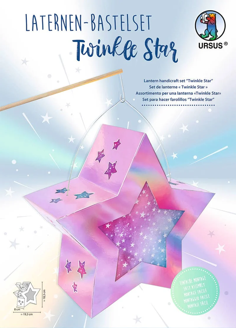 Kit de fabrication de lanternes roses Twinkle Star