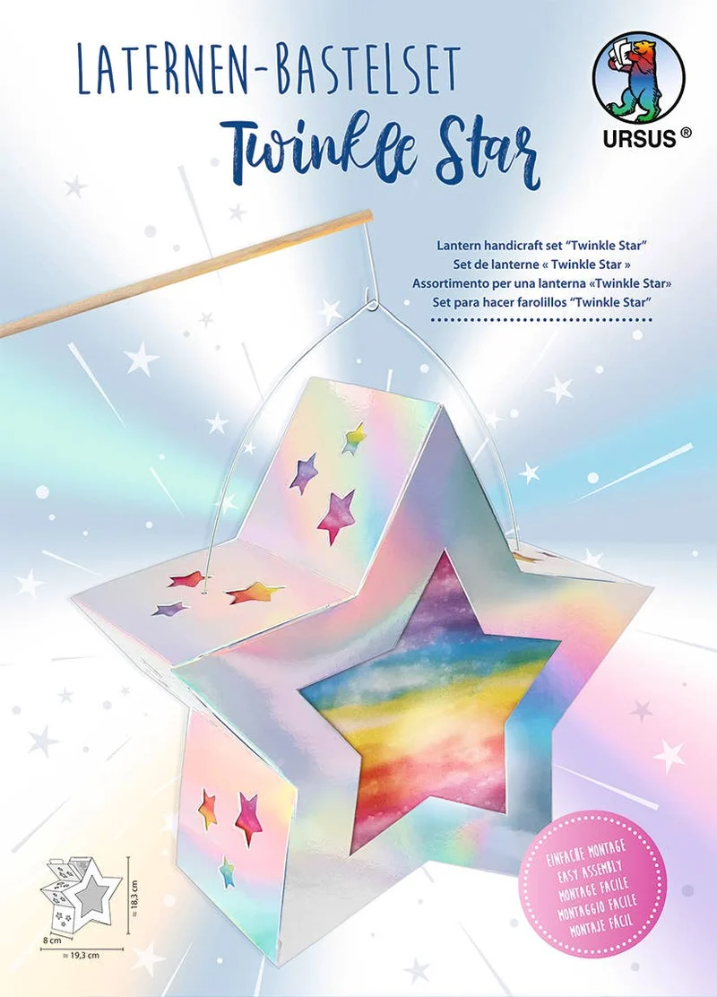 Kit de création de lanternes « Twinkle Star », argenté