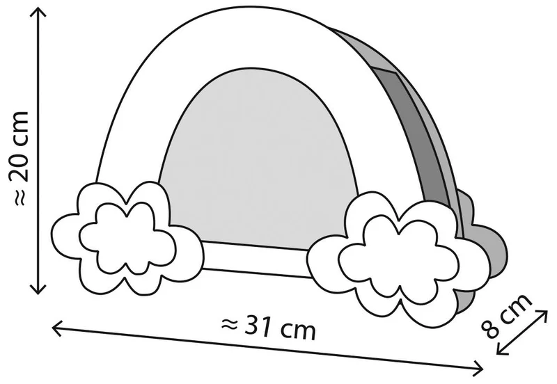Kit de bricolage avec une jolie lanterne arc-en-ciel