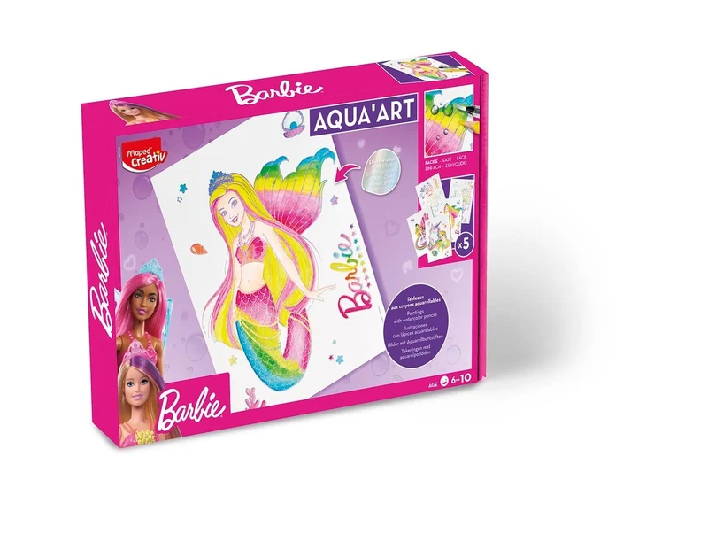 Aqua’Art Barbie Sirène – Maxi kit aquarelle Dreamtopia dès 7 ans