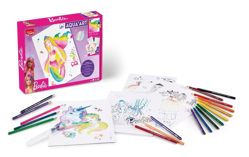 Aqua’Art Barbie Sirène – Maxi kit aquarelle Dreamtopia dès 7 ans