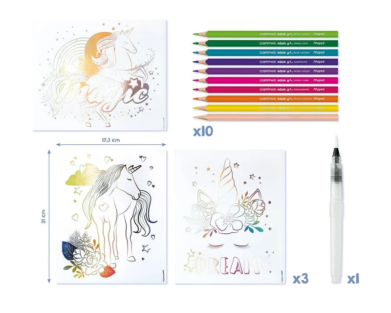 Aqua’Art Licornes – Kit aquarelle enfant dès 7 ans