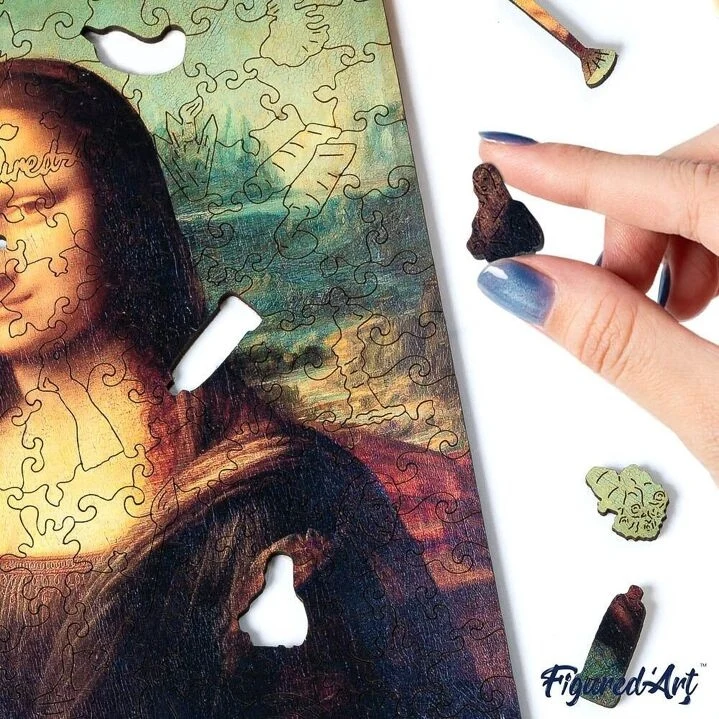 Puzzle 2D en Bois Adulte - La Joconde de Léonard de Vinci
