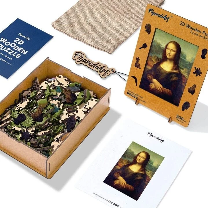 Puzzle 2D en Bois Adulte - La Joconde de Léonard de Vinci