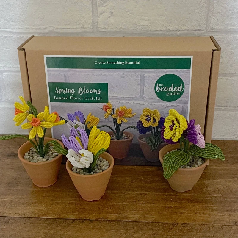 Kit de bricolage floraisons printanières pour adultes. Cadeau créatif.