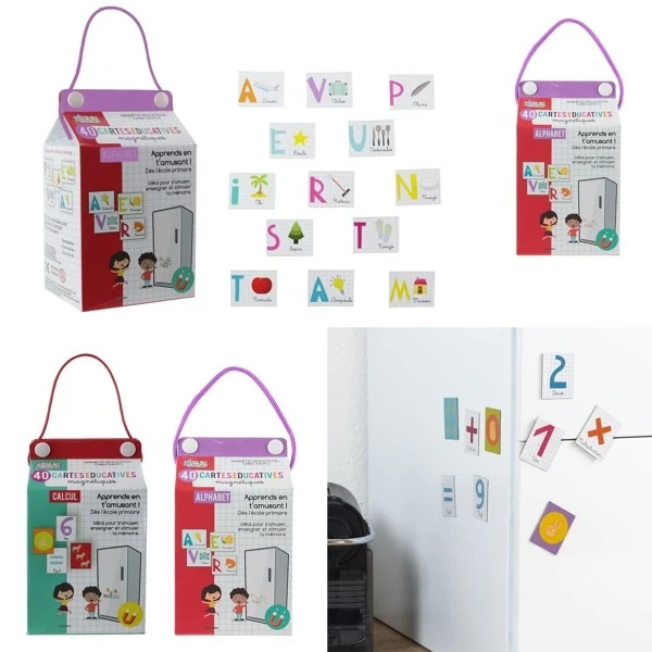 carte educative aimantee x40 Alphabet