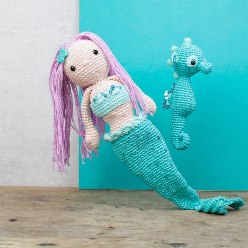 Kit DIY Crochet – Milou la Sirène (Hardicraft®) | Amigurumi complet multilingue
