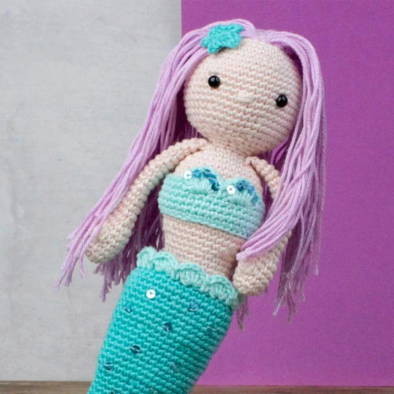 Kit DIY Crochet – Milou la Sirène (Hardicraft®) | Amigurumi complet multilingue