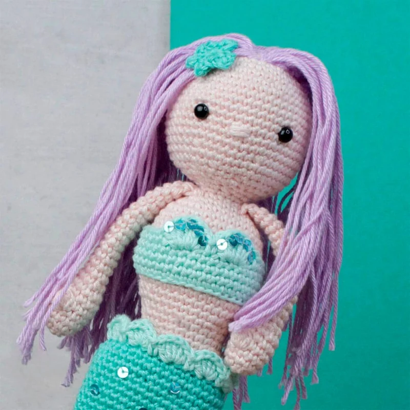 Kit DIY Crochet – Milou la Sirène (Hardicraft®) | Amigurumi complet multilingue