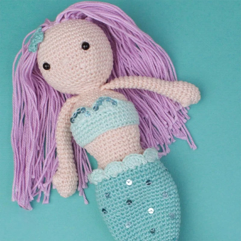 Kit DIY Crochet – Milou la Sirène (Hardicraft®) | Amigurumi complet multilingue