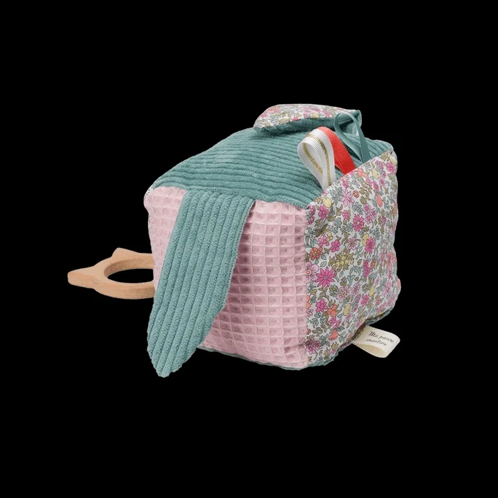 Kit Couture Cube d’Éveil Bébé “Charline” – Jouet Sensoriel Liberty Fabrics DIY