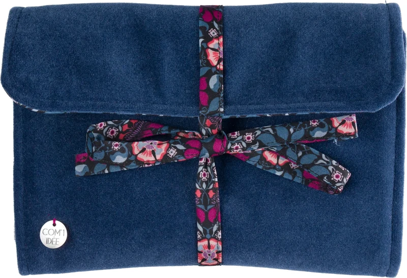 Kit Couture Pochette Beauté “Margot” – Liberty & Velours DIY pour Bijoux et Voyage