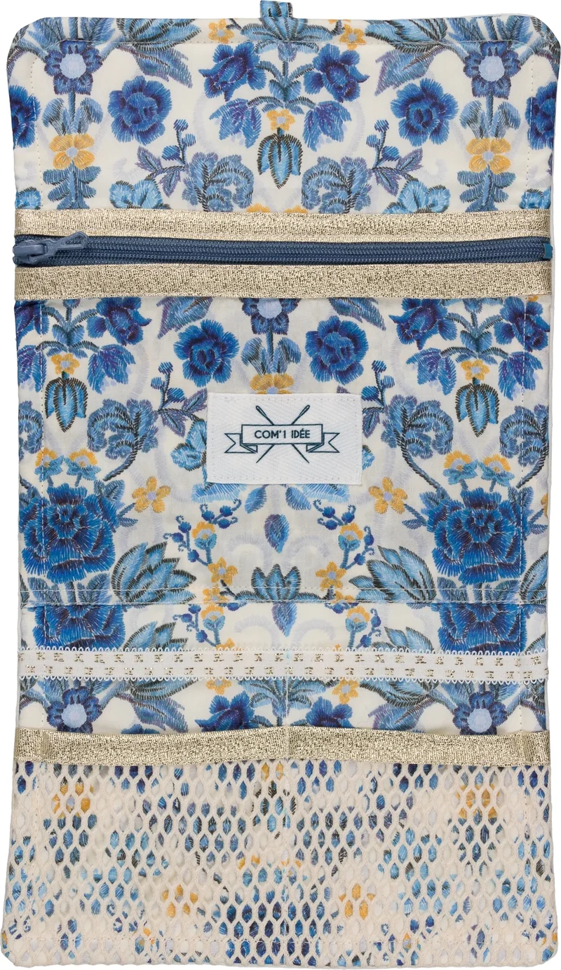 Kit Couture Pochette Beauté “Paulette” – Liberty & Matelassé Coton DIY