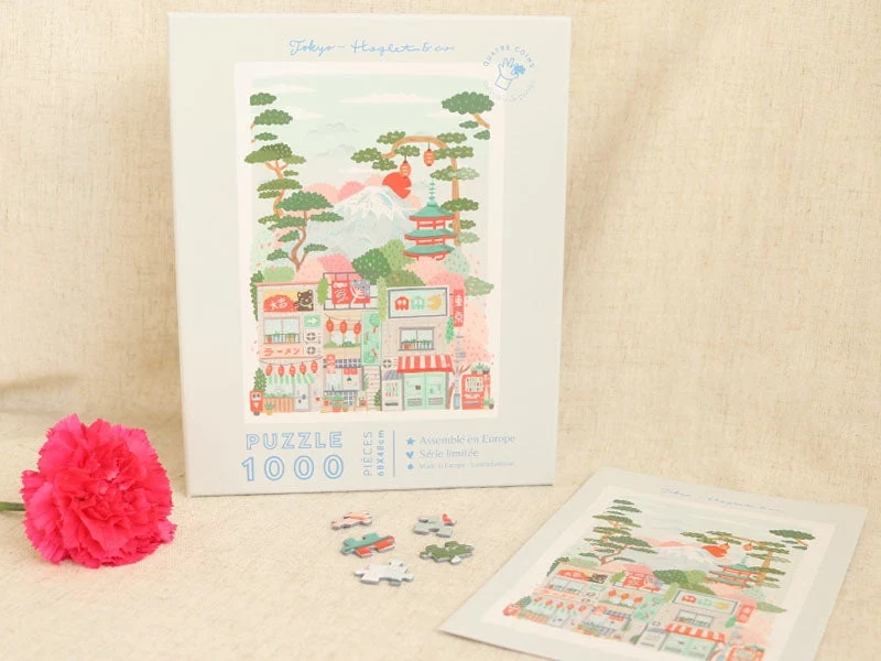 Puzzle 1000 pièces “Tokyo” – Hoglet & Co x La Petite Épicerie | Collection Quatre Coins