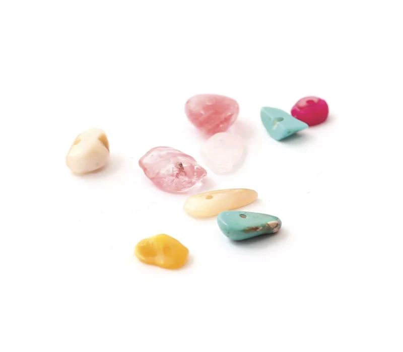 Boîte Perles en Pierre – 12 Types de Pierres pour Bijoux DI