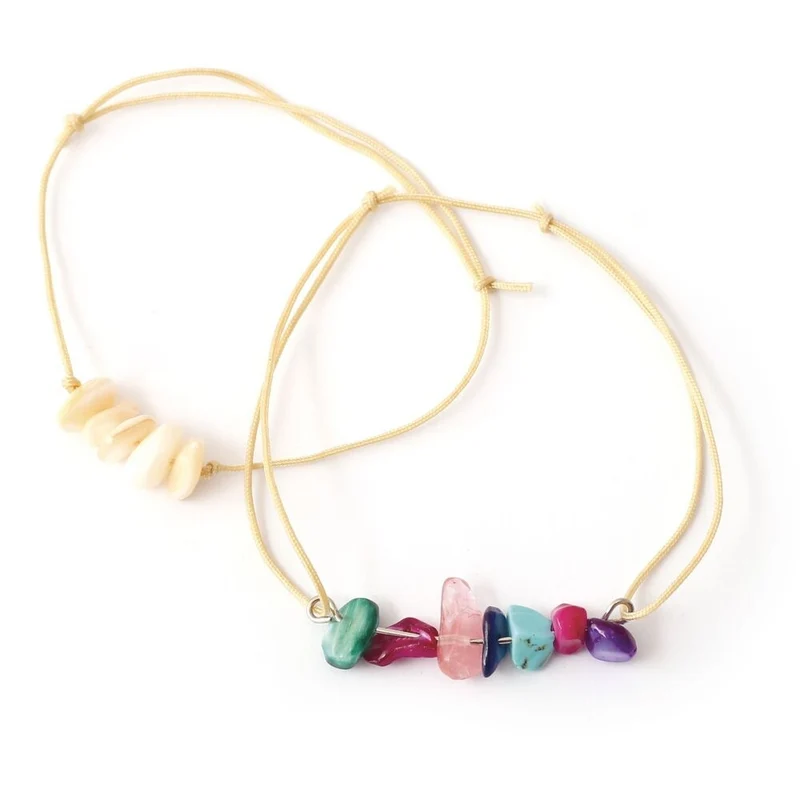 Boîte Perles en Pierre – 12 Types de Pierres pour Bijoux DI