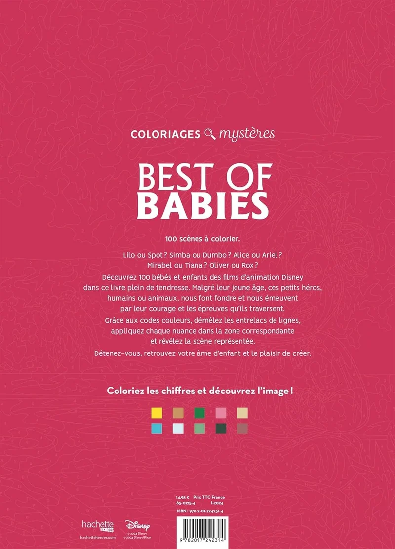 LIVRE DE COLORIAGE - Best of Babies Disney