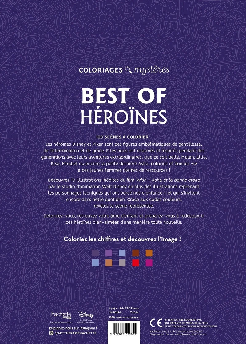 Coloriages Art Thérapie Les mystères Disney - Best of Héroïnes