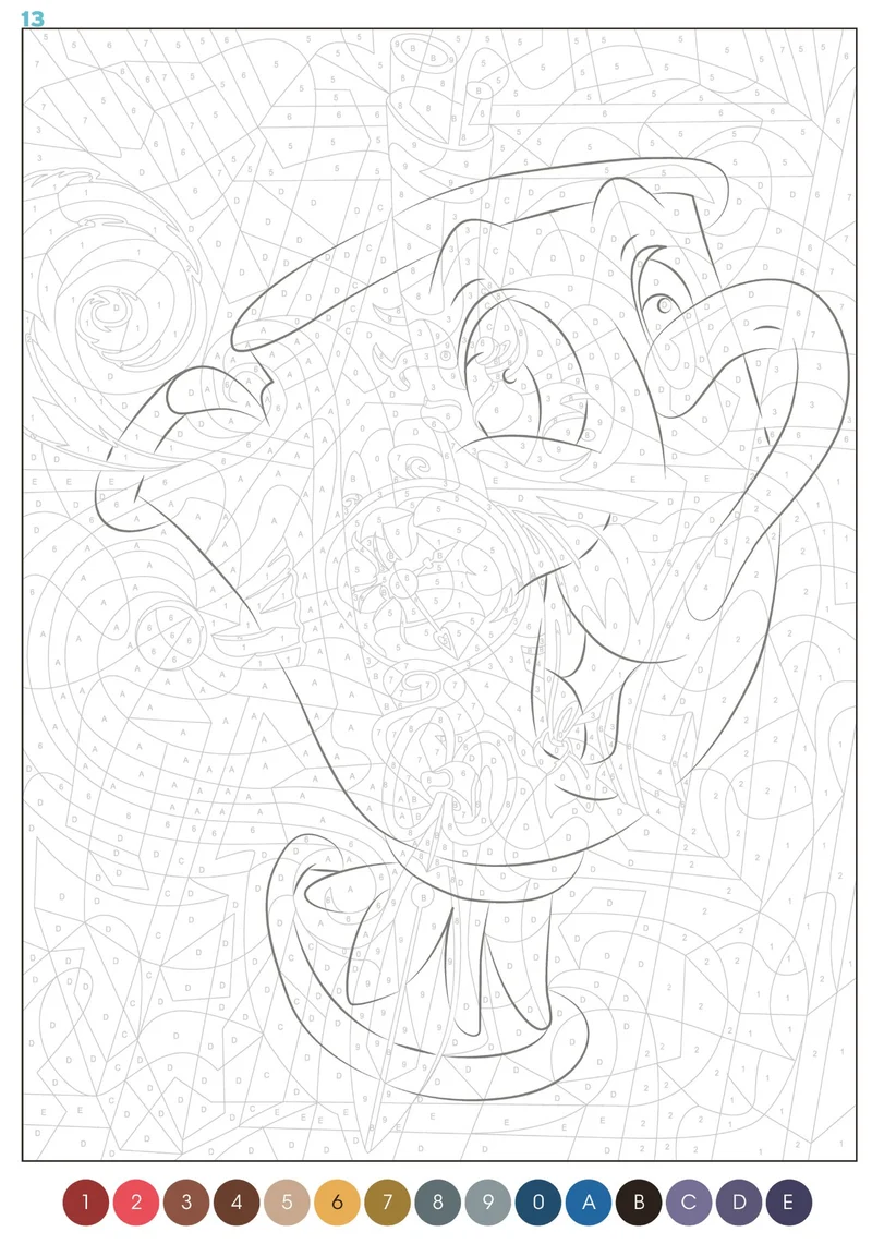 LIVRE DE COLORIAGE - Grand Bloc Disney Trompe-l'oeil