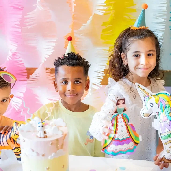 Pack Anniversaire Coloriages Gonflables- Licorne Géante (x6 Créarts gonflables)