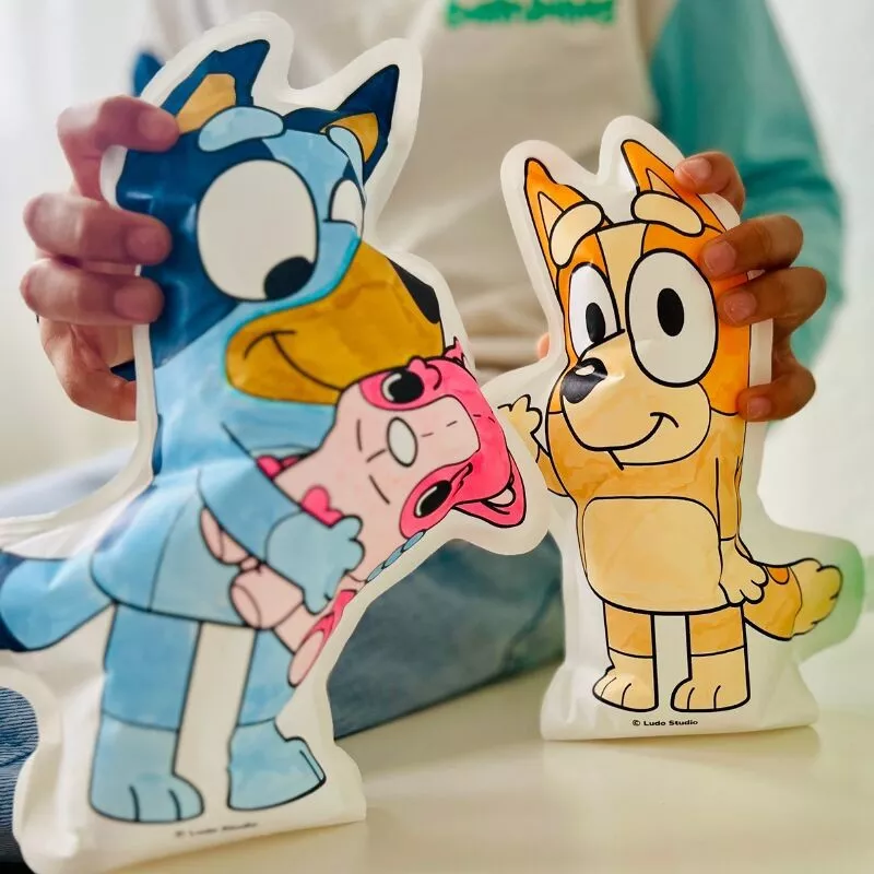 Bluey & Bingo - Coloriages Gonflables à colorier