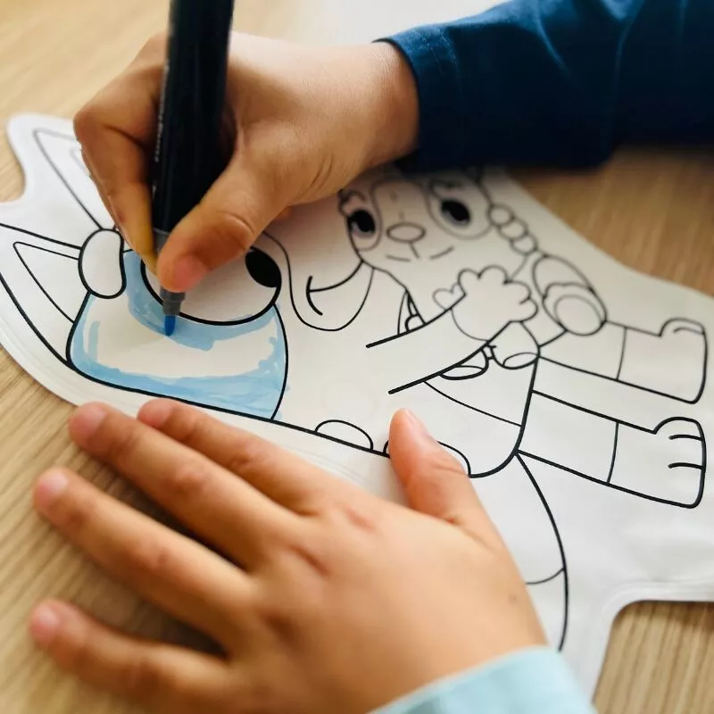 Bluey & Bingo - Coloriages Gonflables à colorier