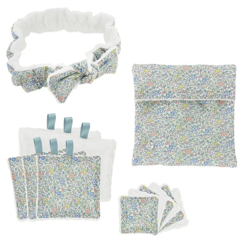 Kit Couture Bien-Être “Liberty Katie & Millie” – Bandeau & Lingettes Lavables DIY