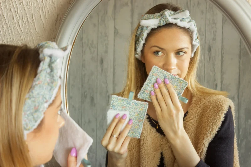 Kit Couture Bien-Être “Liberty Katie & Millie” – Bandeau & Lingettes Lavables DIY