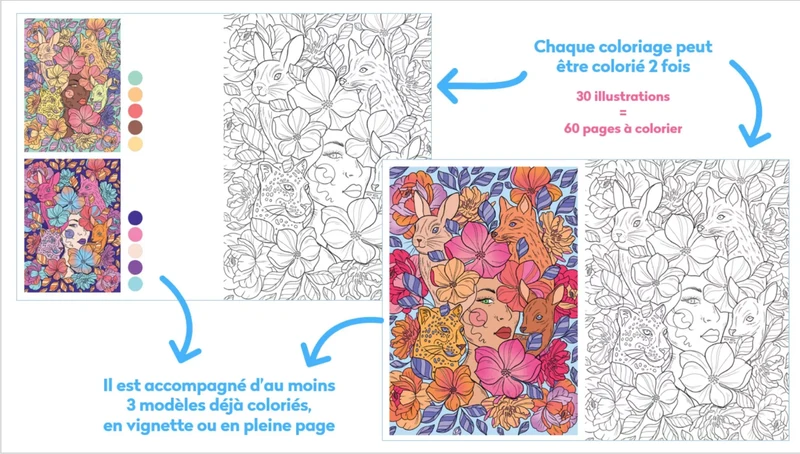 Art thérapie coloriages INSPIRATION Nature