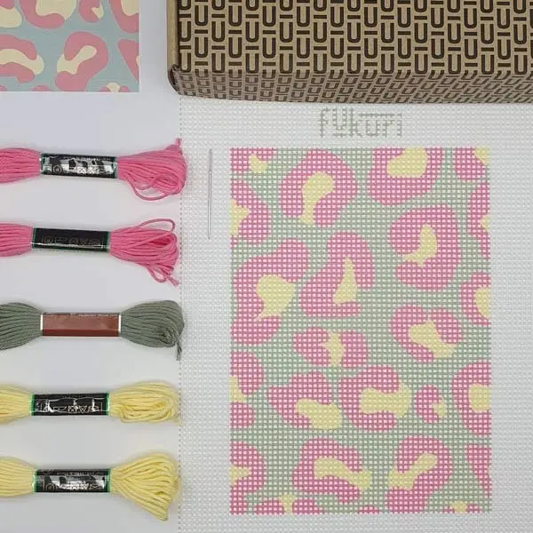 Kit Canevas - DIY - Léopard