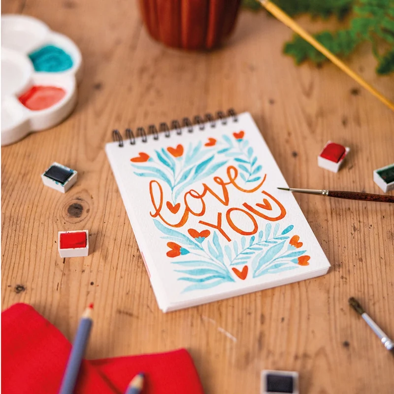 Carnet de Coloriage A6 – Love | Maison Joliette | Fabriqué en France