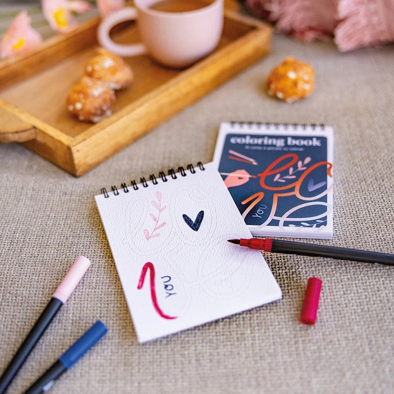 Carnet de Coloriage A6 – Love | Maison Joliette | Fabriqué en France