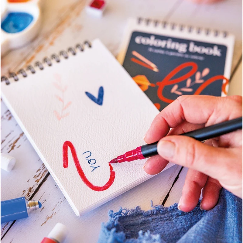 Carnet de Coloriage A6 – Love | Maison Joliette | Fabriqué en France