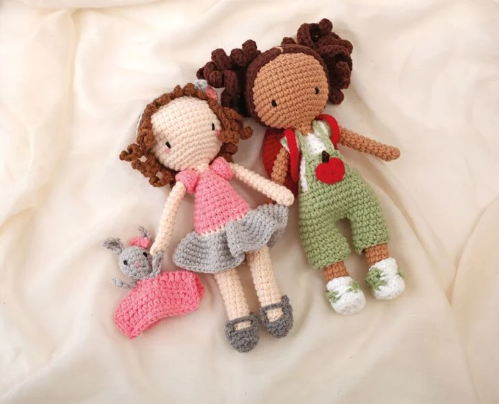 Kit Jolie Poupée à Crocheter Iris – Graine Créative x Ligne Rétro | Amigurumi DIY