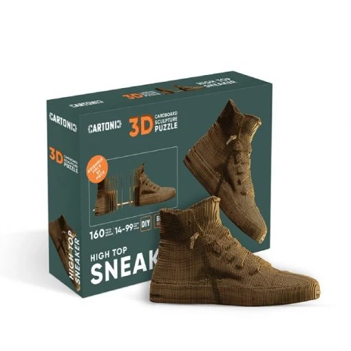 Puzzle 3D Basket Montante – CARTONIC® High Top Sneaker