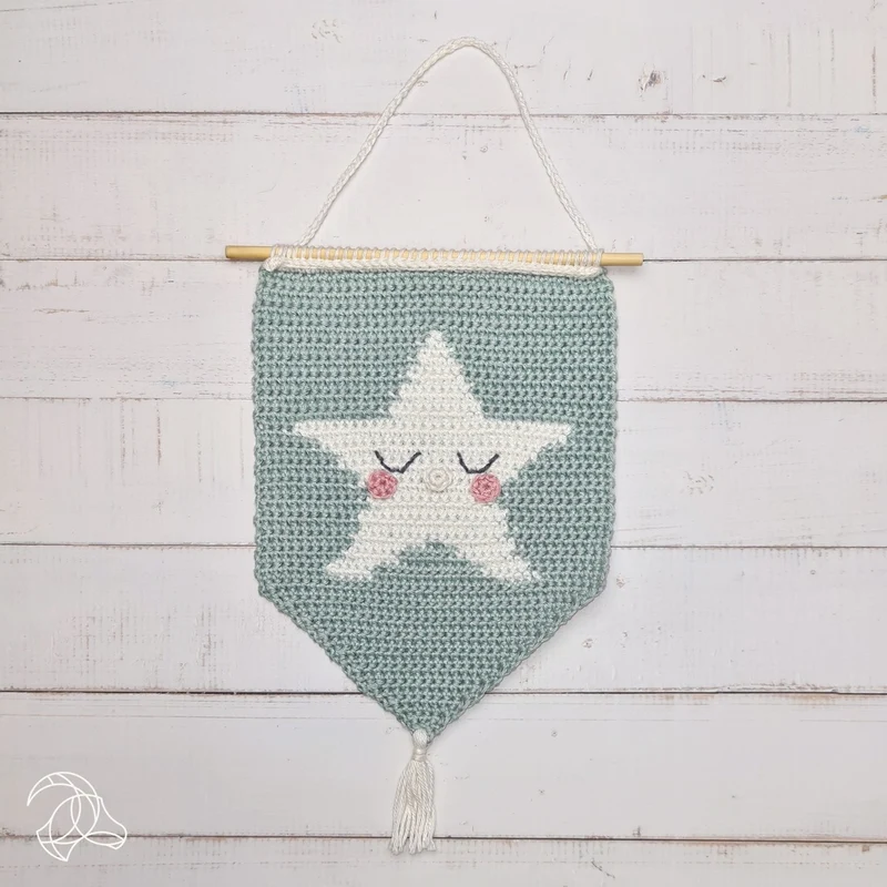 Kit de crochet Amigurumi DIY - Étoile de suspension murale