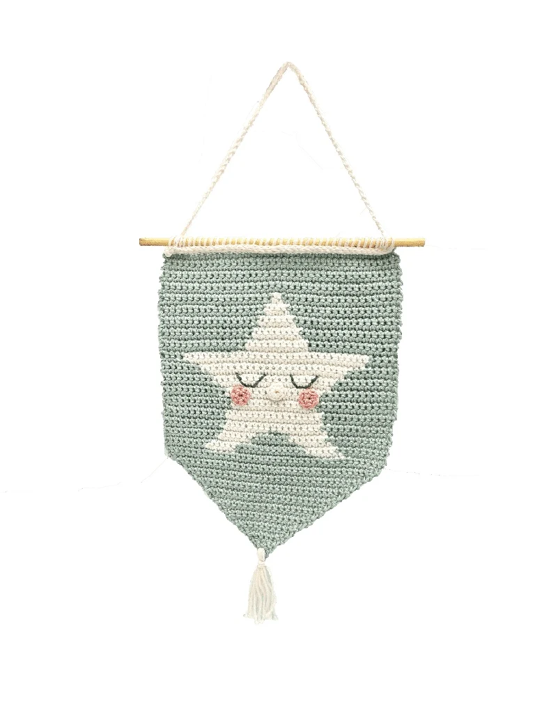 Kit de crochet Amigurumi DIY - Étoile de suspension murale