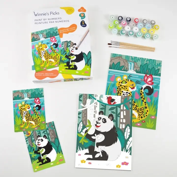 Peinture par numéros Kids "Panda & Leopard"