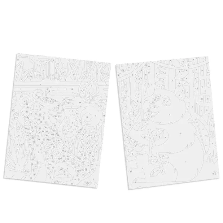 Peinture par numéros Kids "Panda & Leopard"