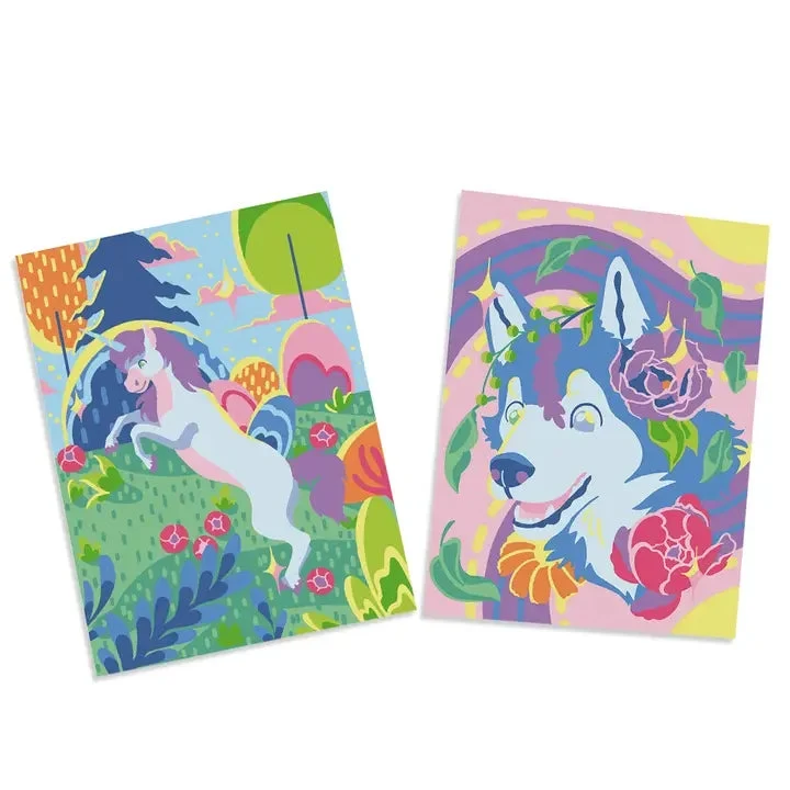 Peinture par numéros Kids "Husky & Unicorn"