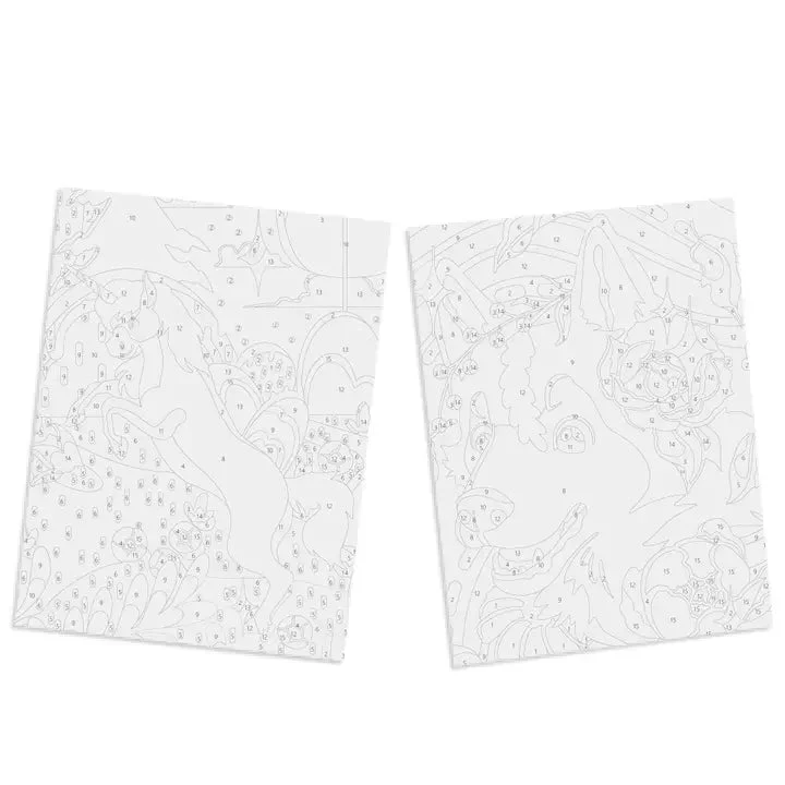 Peinture par numéros Kids "Husky & Unicorn"