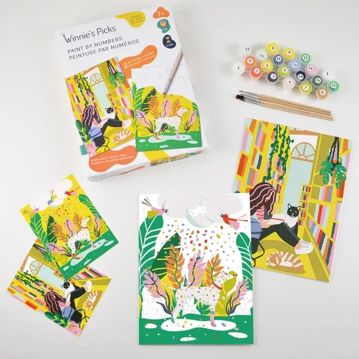 Peinture par numéros Kids "Hound & Library"