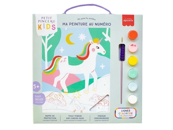 Petit Pinceau Kids Licorne et Piou – Peinture au Numéro Enfant dès 5 Ans | La Petite Épicerie