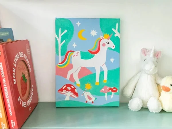 Petit Pinceau Kids Licorne et Piou – Peinture au Numéro Enfant dès 5 Ans | La Petite Épicerie