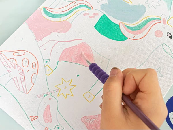 Petit Pinceau Kids Licorne et Piou – Peinture au Numéro Enfant dès 5 Ans | La Petite Épicerie