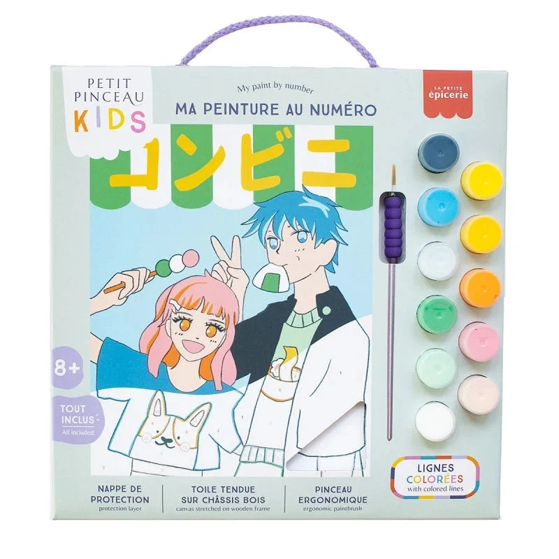 Petit Pinceau Kids Konbini – Peinture au Numéro Enfant dès 8 Ans | Univers Manga Japonais