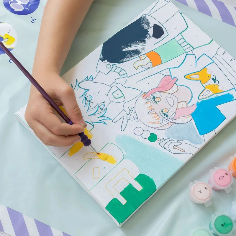 Petit Pinceau Kids Konbini – Peinture au Numéro Enfant dès 8 Ans | Univers Manga Japonais