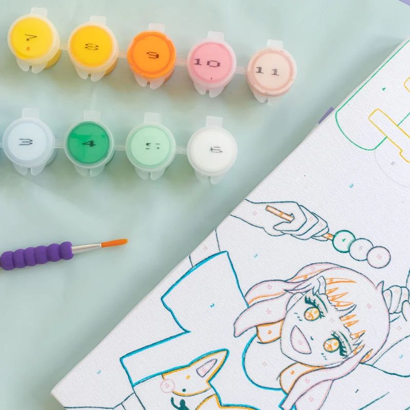 Petit Pinceau Kids Konbini – Peinture au Numéro Enfant dès 8 Ans | Univers Manga Japonais