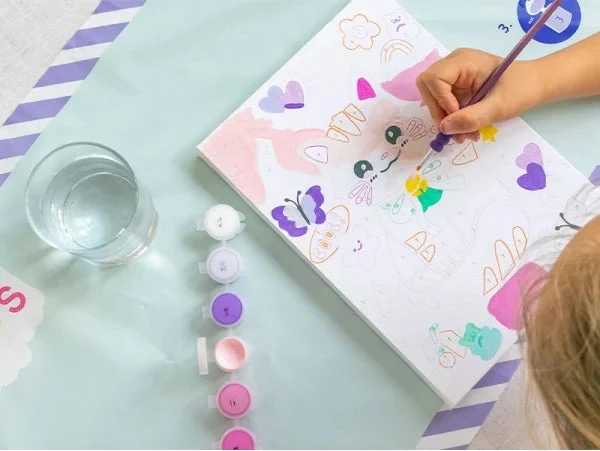 Petit Pinceau Kids Maneki Neko – Peinture au Numéro Enfant dès 6 Ans | Chat Porte-Bonheur Japonais